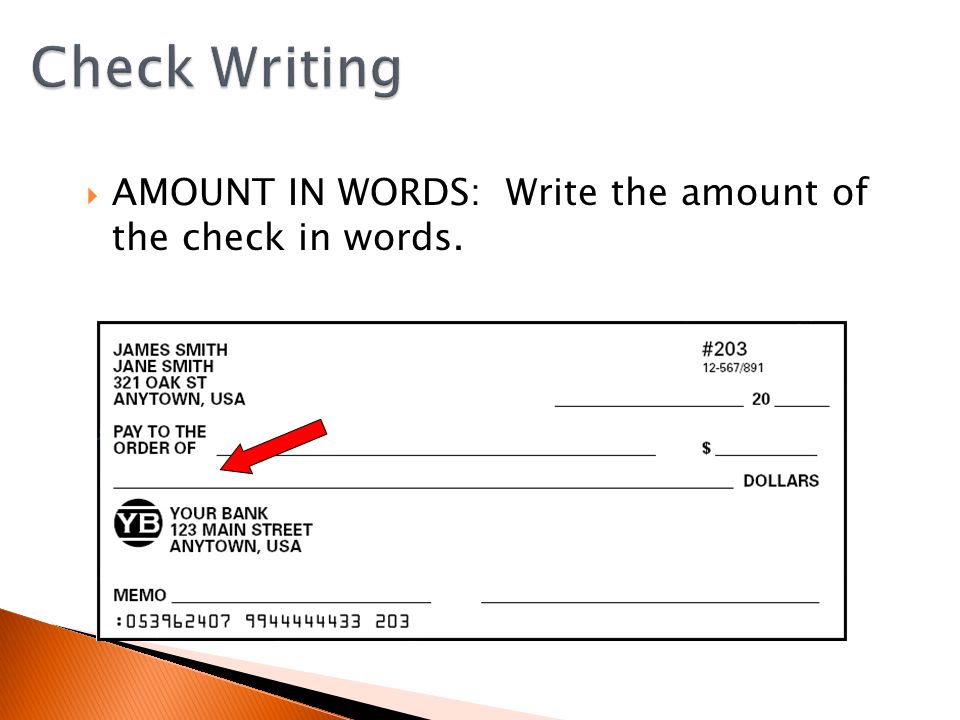How to write amount in words in cheque definition